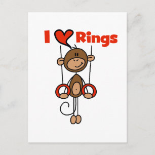 Turnster Houdt Van Ringen T-shirts en Cadeaus Briefkaart