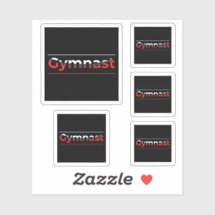 Turnster - Minimalistische moderne gymnastiek woor Sticker