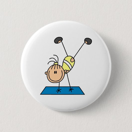 Turnster oefent ronde button 5,7 cm (Voorkant)