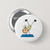 Turnster oefent ronde button 5,7 cm (Voorkant /achterkant)