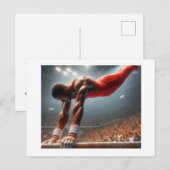 turnster op parallelle staven, briefkaart (Voorkant / Achterkant)