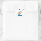 turnster ronde sticker (Tas)