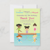 Turnsterij Feestje Kaart (Voorkant)