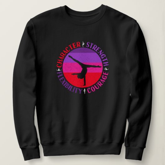 Turnsterktemeisjes Karakter Sterkte Moed Trui (Design voorkant)