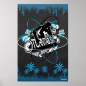 Turntablism DJ Poster Music Platenspeler Disk Jock (Voorkant)