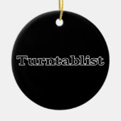 Turntablist Keramisch Ornament (Voorkant)