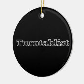 Turntablist Keramisch Ornament (Links)