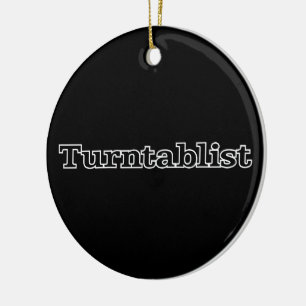 Turntablist Keramisch Ornament