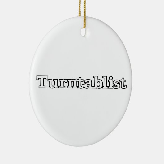 Turntablist Keramisch Ornament (Rechts)