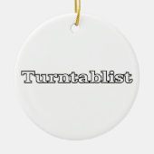 Turntablist Keramisch Ornament (Voorkant)