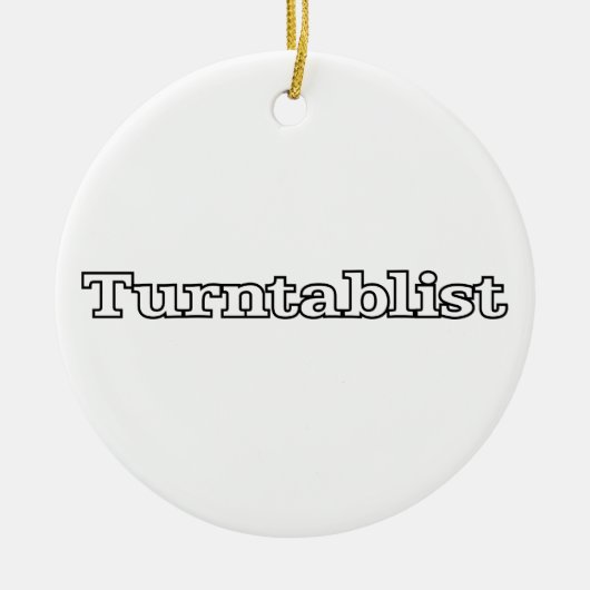 Turntablist Keramisch Ornament (Voorkant)
