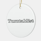 Turntablist Keramisch Ornament (Links)