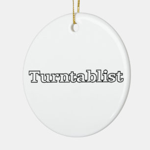 Turntablist Keramisch Ornament