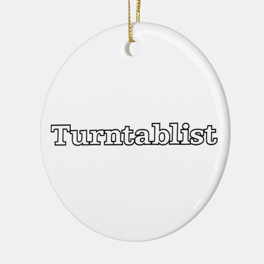 Turntablist Keramisch Ornament (Links)