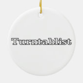 Turntablist Keramisch Ornament (Achterkant)