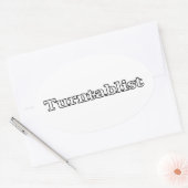 Turntablist Ovale Sticker (Envelop)