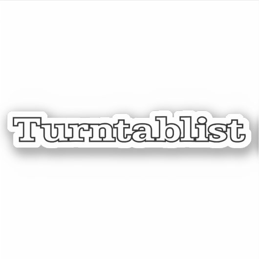 Turntablist Sticker (Voorkant)