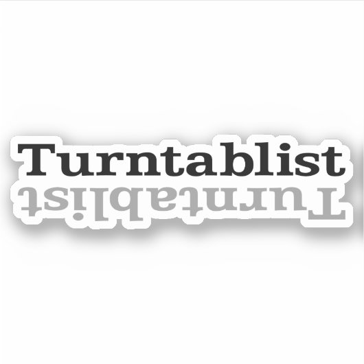 Turntablist Sticker (Voorkant)