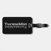 Turntablist ʇ sılqɐ ʇ uɹ ⊥ bagagelabel (Achterkant horizontaal)