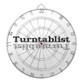 Turntablist ʇ sılqɐ ʇ uɹ ⊥ dartbord (Voorkant)