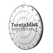 Turntablist ʇ sılqɐ ʇ uɹ ⊥ dartbord (Voorkant Rechts)