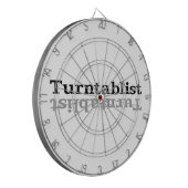 Turntablist ʇ sılqɐ ʇ uɹ ⊥ dartbord (Voorkant Links)