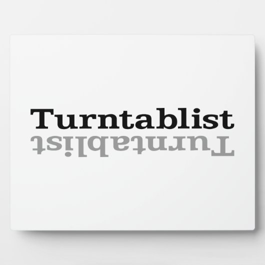 Turntablist ʇ sılqɐ ʇ uɹ ⊥ fotoplaat (Voorkant)