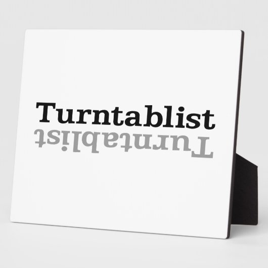 Turntablist ʇ sılqɐ ʇ uɹ ⊥ fotoplaat (Zijkant)