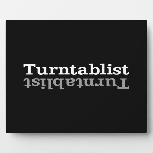 Turntablist ʇ sılqɐ ʇ uɹ ⊥ fotoplaat (Voorkant)