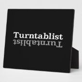 Turntablist ʇ sılqɐ ʇ uɹ ⊥ fotoplaat (Zijkant)