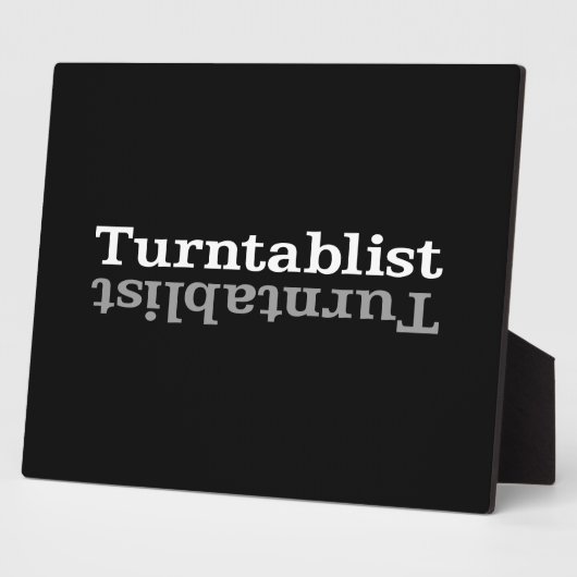 Turntablist ʇ sılqɐ ʇ uɹ ⊥ fotoplaat (Zijkant)
