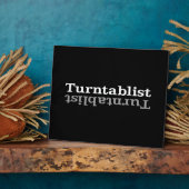 Turntablist ʇ sılqɐ ʇ uɹ ⊥ fotoplaat (Zijkant)