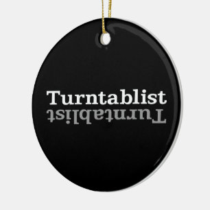 Turntablist ʇ sılqɐ ʇ uɹ ⊥ keramisch ornament