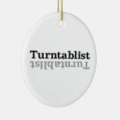 Turntablist ʇ sılqɐ ʇ uɹ ⊥ keramisch ornament (Rechts)