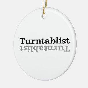 Turntablist ʇ sılqɐ ʇ uɹ ⊥ keramisch ornament