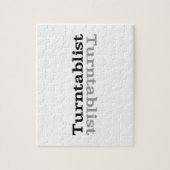 Turntablist ʇ sılqɐ ʇ uɹ ⊥ legpuzzel (Verticaal)