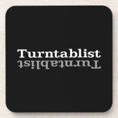 Turntablist ʇ sılqɐ ʇ uɹ ⊥ onderzetter (Voorkant)