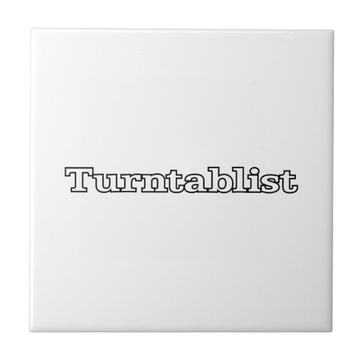Turntablist Tegeltje (Voorkant)