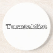 Turntablist Zandsteen Onderzetter (Voorkant)