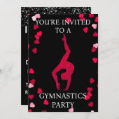 Turnthetbodiging gymnastiekfeestje kaart (Voorkant / Achterkant)