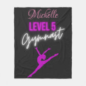 Turntillas 5 Gymnast Persoonlijke Fleece Deken (Voorkant)