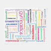 Turntypografie Fleece Deken (Voorkant (Horizontaal))