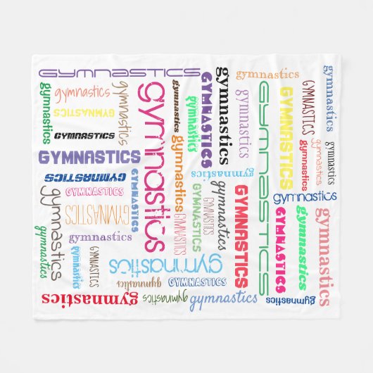 Turntypografie Fleece Deken (Voorkant (Horizontaal))