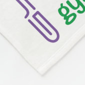 Turntypografie Fleece Deken (Hoek)