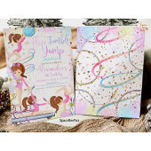 Turnuitnodiging Feest Turnen Kaart