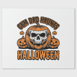 Turnvader Halloween Antieke Pompoen Schedel_1 Cadeaupapier