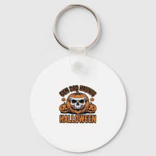 Turnvader Halloween Antieke Pompoen Schedel_1 Sleutelhanger