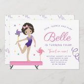 Turnvereniging Verjaardagsuitnodiging met Windmole Kaart (Voorkant / Achterkant)