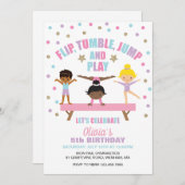 Turnverjaardag in pastelkleuren kaart (Voorkant / Achterkant)