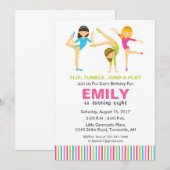 Turnverjaardagsfeest Uitnodiging (Voorkant / Achterkant)